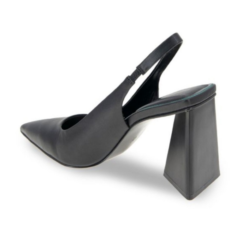 BCBGeneration Trina  Elegant Black Slingback Block Heels New W/O Box Sz 6.5 - Picture 5 of 12